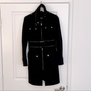 BCBGMaxazria Cashmere Wool Military Coat